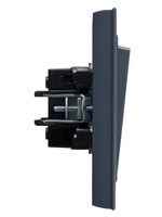 BRITE Выключатель 1-клавишный 10А в сборе ВСР10-1-0-БрМ маренго IEK