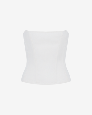 Топ корсетного типа из денима