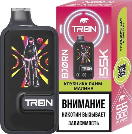 Bjorn Tron Клубника-лайм-малина 55000 затяжек 20мг (2%)
