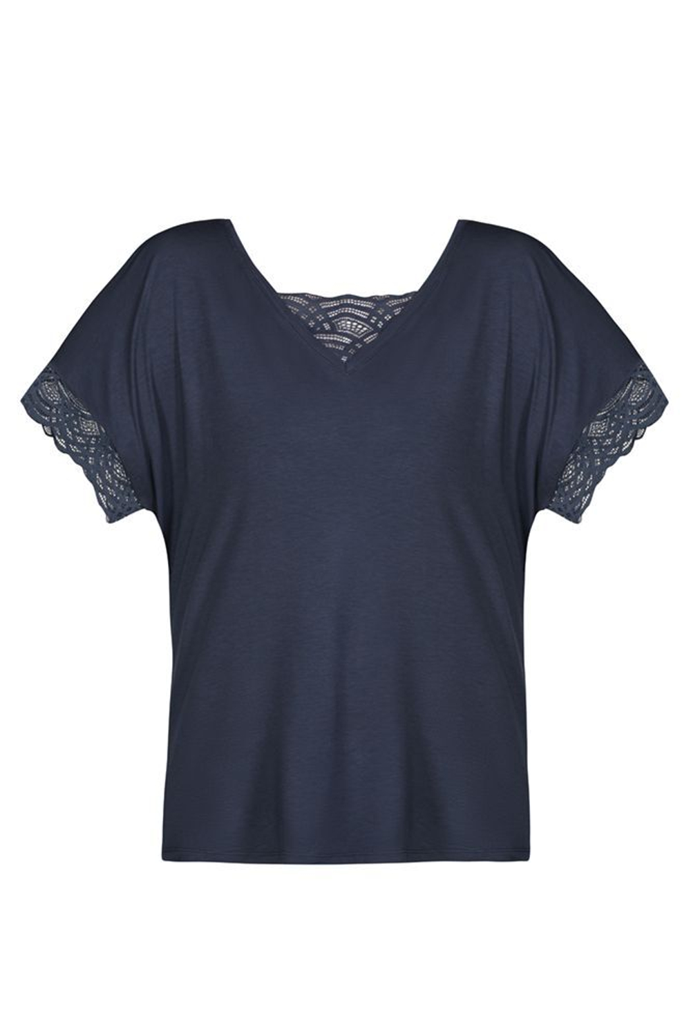 Пижама Debora: свободный топ и шорты (Размер: S) (Цвет: темно-синий)