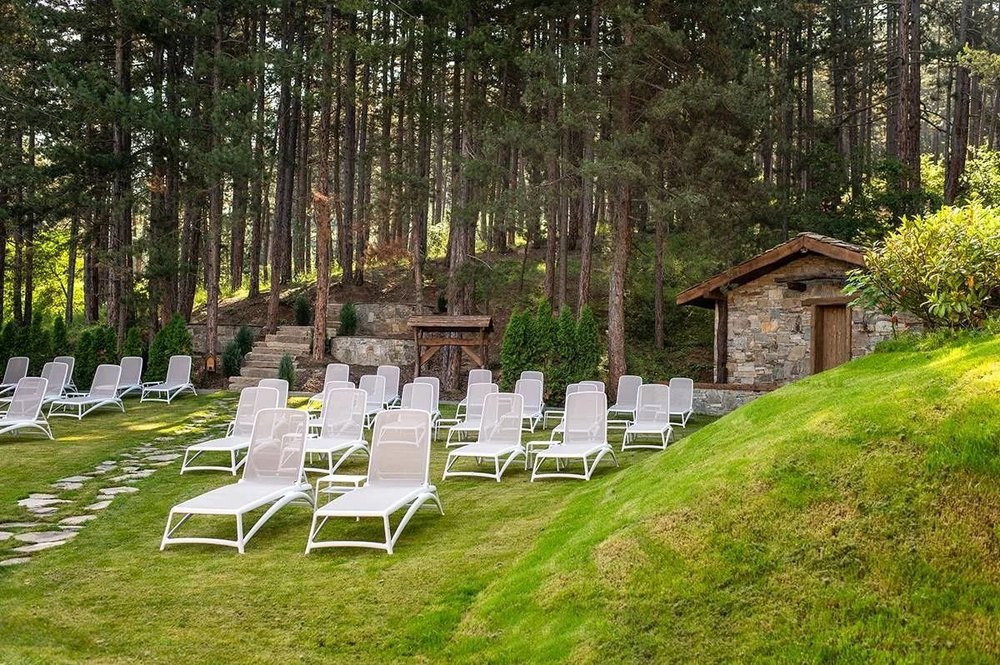 Шезлонг-лежак пластиковый Nardi Atlantico, белый