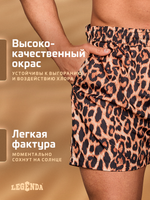 Шорты плавки Legenda укороченные леопардовый