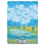 Тетрадь 60 л. в клетку обложка SoftTouch, бежевая бумага 70 г/м2, сшивка, В5 (179х250 мм), INSIGHT, BRAUBERG, 403814