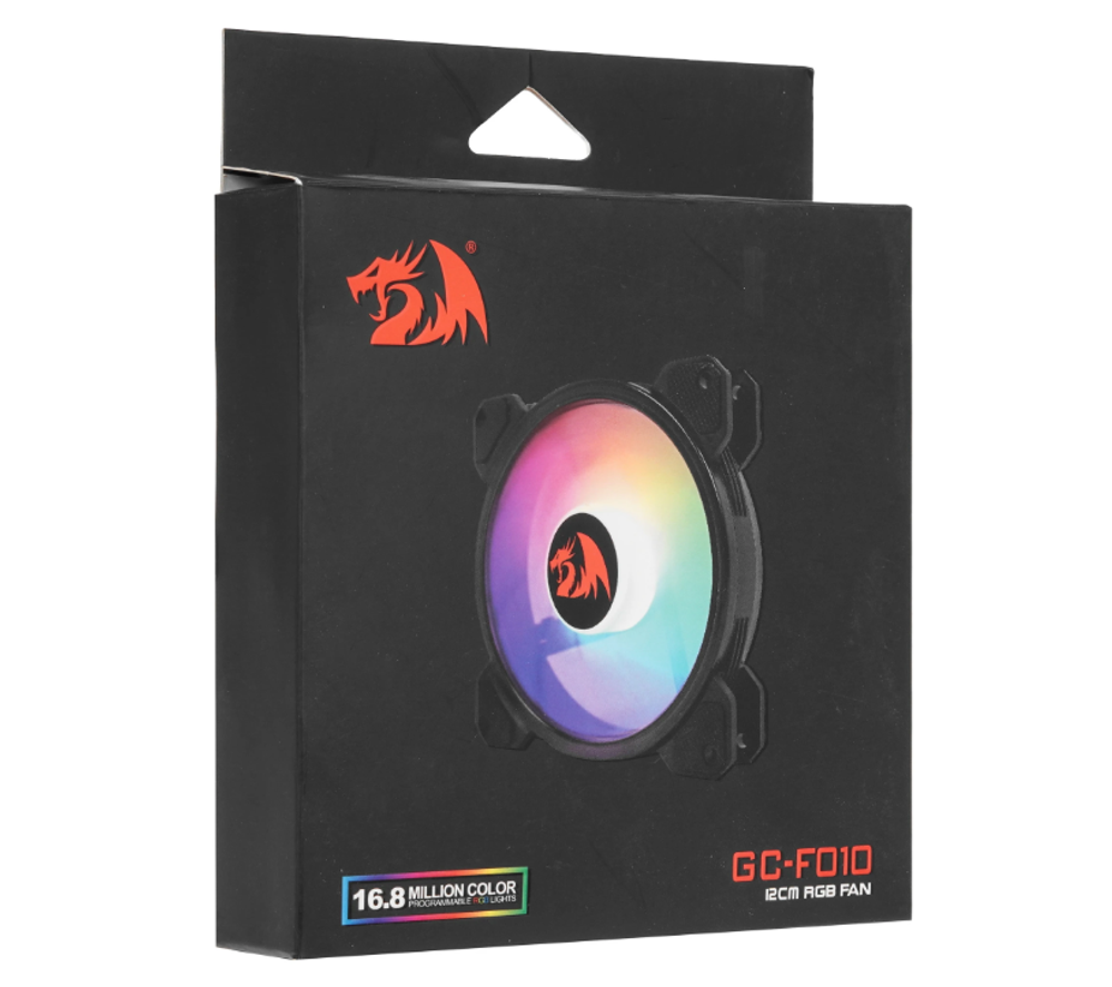 Вентилятор Redragon GC-F010, автоматическая регулировка оборотов, подсветка