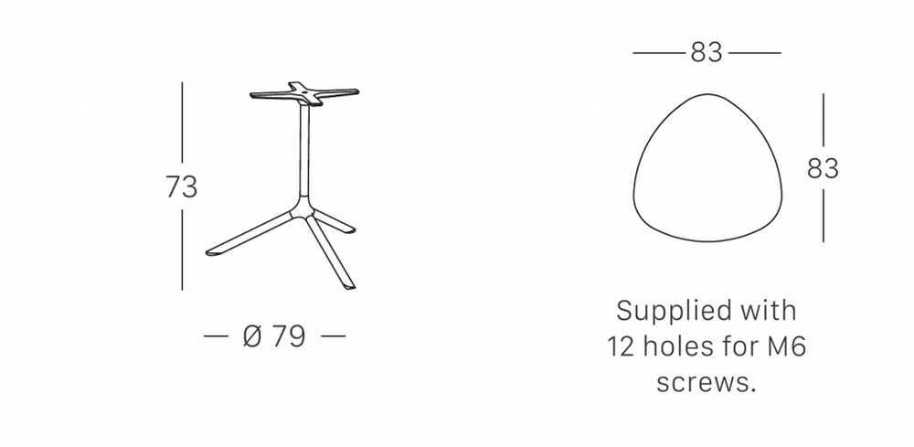 Стол ламинированный обеденный Scab Design Tripe Maxi, черный, зернистый