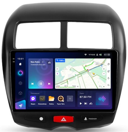 Магнитола для Mitsubishi ASX 2010-2016, Peugeot 4008, Citroen C4 Aircross - Teyes CC3-2K QLed Android 10, ТОП процессор, SIM-слот, CarPlay