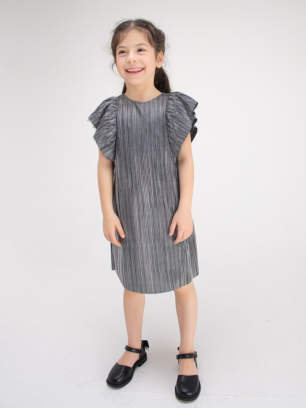 Платье с крылышками "Металлик"