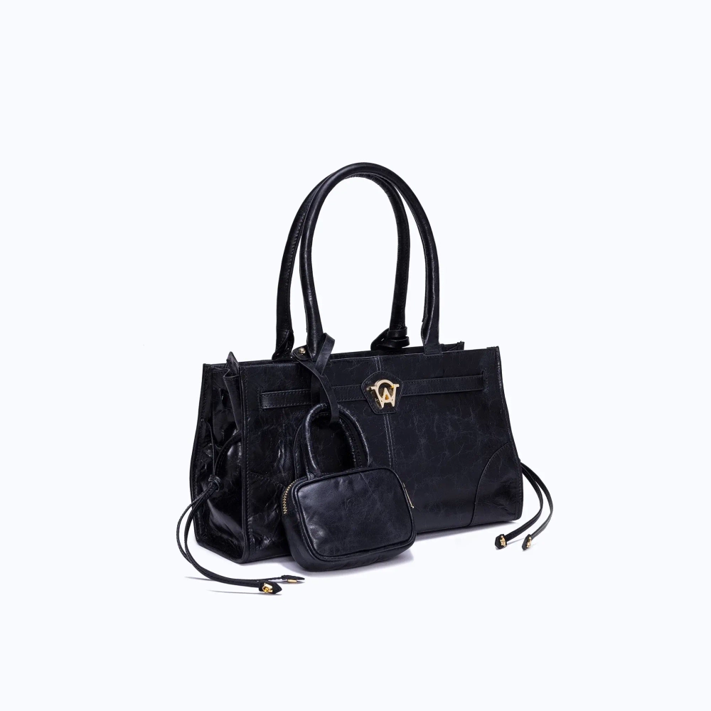 MANC ЗАМШЕВАЯ СУМКА "ZOUZOU", ЧЕРНЫЙ