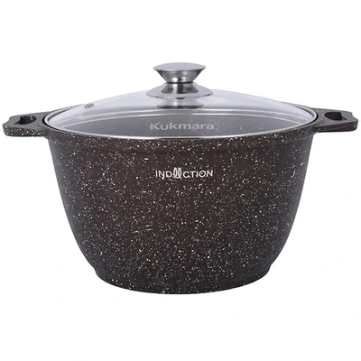 Кастрюля-жаровня 4л квадратная 260х260мм со стекл.крышкой, АП линия «Granit Ultra» (original)