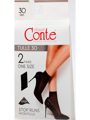 Носки с тюлевым эффектом Tulle 30 Conte, 2 пары