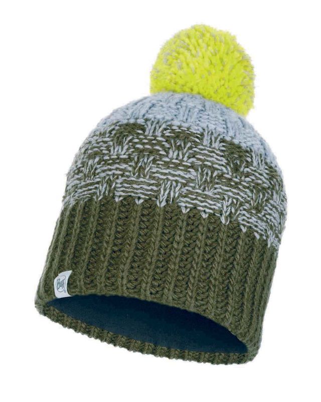 Шапка вязаная с флисом детская Buff Hat Knitted Polar Tait Forest Night Jr Фото 1