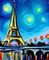 Огни Парижа- алмазная картина, MP009