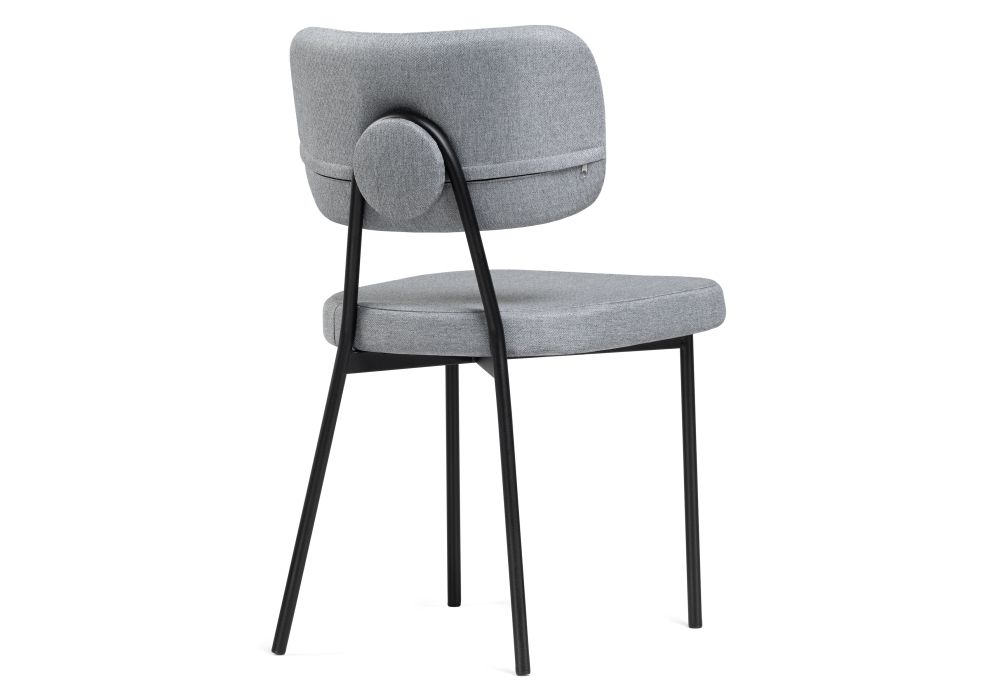 Стул на металлокаркасе Вакао серый / черный