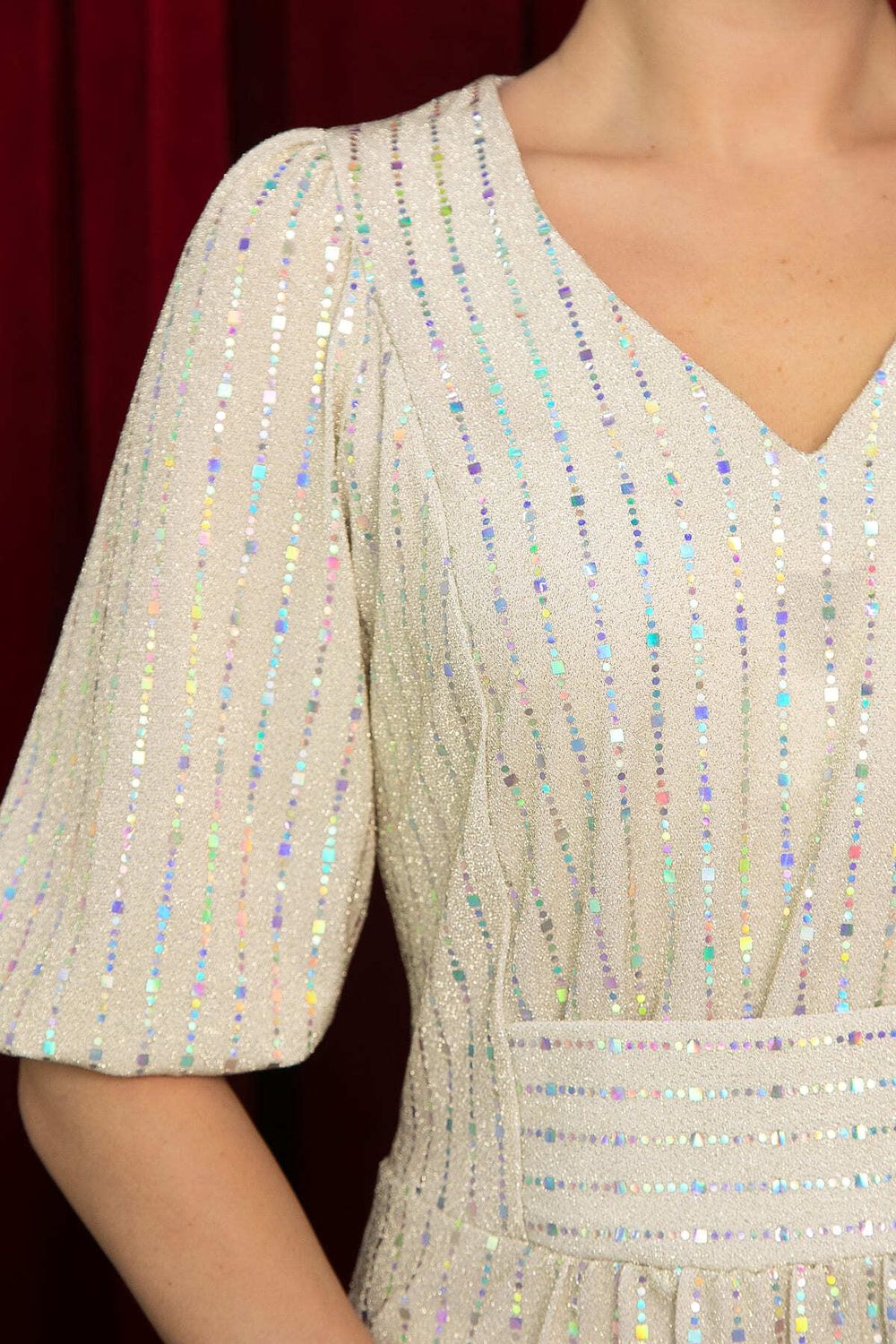 Платье праздничное Мадлен (белое золото) П14603-18М LT Collection