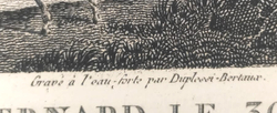 Наполеон. Прохождение горы Сен-Бернар. Гравюра. Париж. 1834