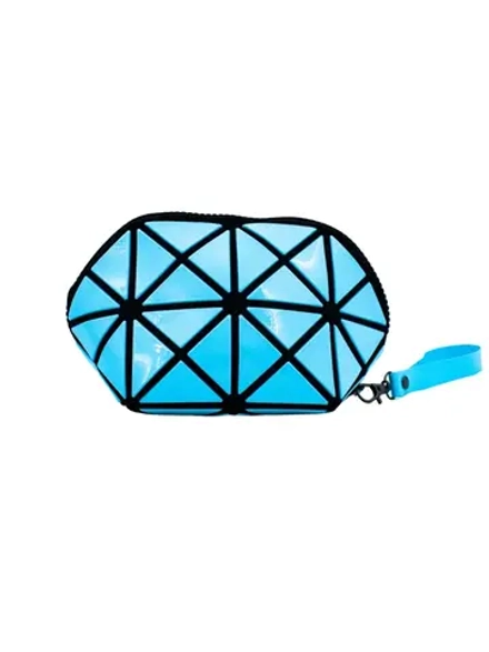 COSMETIC BAG - РОМБОВИДНАЯ КОСМЕТИЧКА ПЕНАЛ ГОЛУБАЯ COSMETIC BAG BLUE, 1 ШТ.