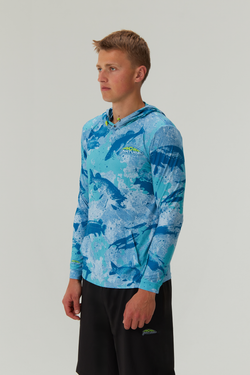 Худи Аквафиш голубой