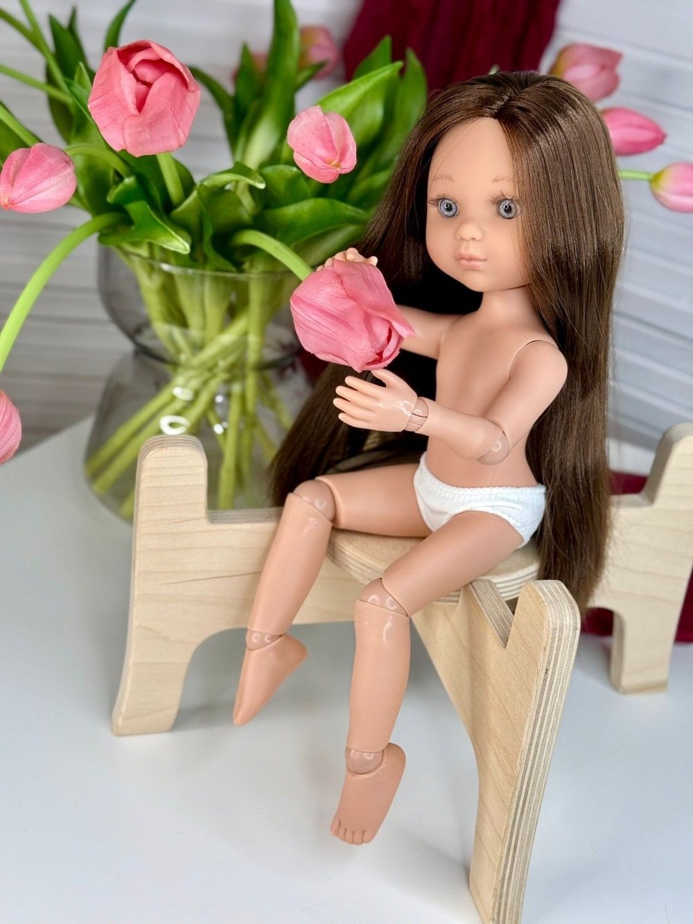Кукла BERJUAN виниловая шарнирная 35см Ева (4820A6)