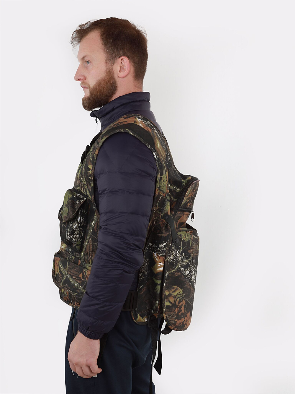 Охотничий жилет Prival, камуфляж лес