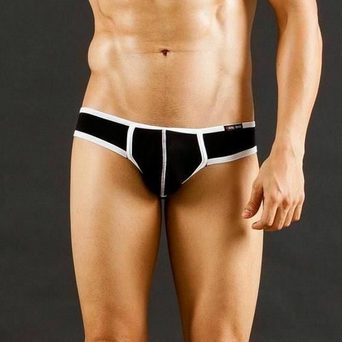 Мужские трусы брифы WangJiang черные WG00013