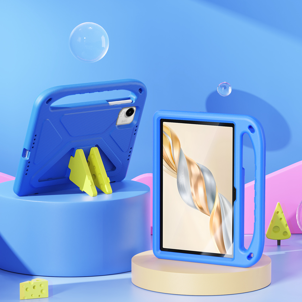 Детский чехол синего цвета на планшет Honor Pad X9a и X9 от от Dux Ducis, серия Puff Series Case