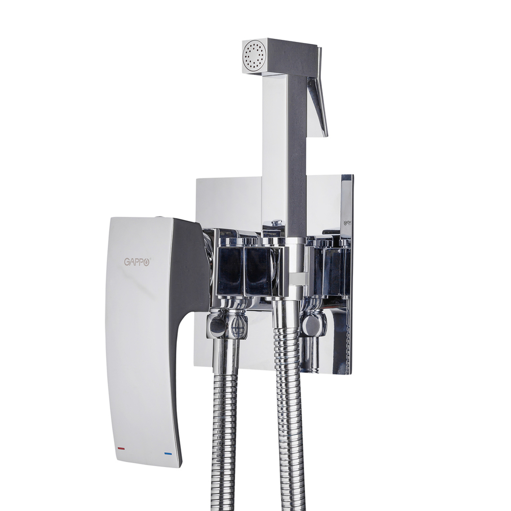 Смеситель с гигиеническим душем 35к G7207-1 GAPPO встраиваемый, ХРОМ