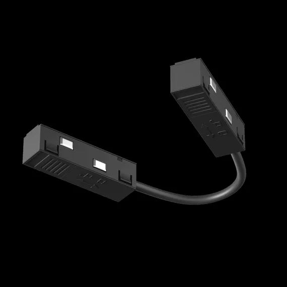 Коннектор питания угловой гибкий 15 см Exility черный Technical tra034cpc-42b-15-1
