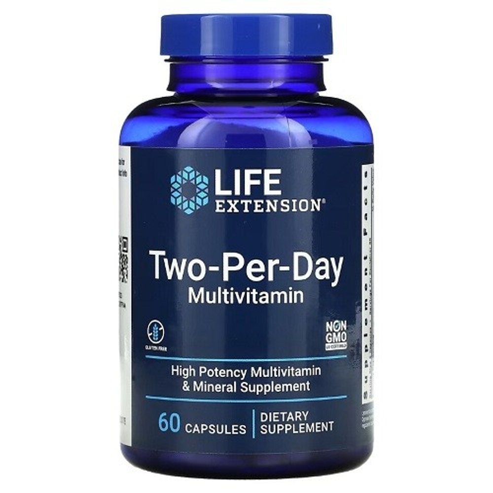 Life Extension Two-Per-Day мультивитамины 60 таблеток