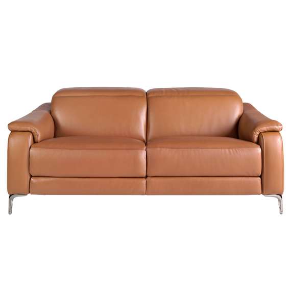 Диван 3-х местный с реклайнером 6181/KM6132-3P-M5676 из коричневой кожи