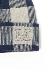 Шапка Magamaev M beanie белая / темно-синяя