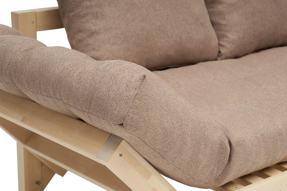 Диван кушетка Элиза, рогожка, светло-коричневый