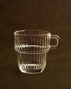 Zara Home чашка из стекла, цвет прозрачный, 10.2 см