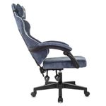 Кресло компьютерное BRABIX "Shooter GM-123", 2 подушки, ткань, синее/серое, 533212