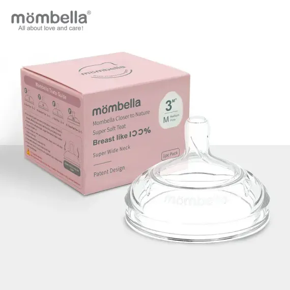 Антиколиковая соска Mombella для бутылочки 3+