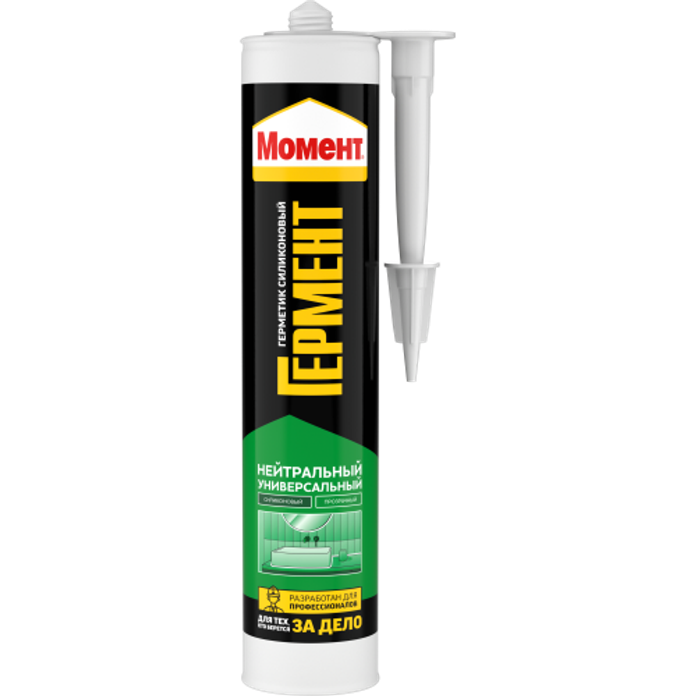 Герметик Момент 3000271 Гермент силиконовый нейтральный универсальный прозрачный 280 мл | Момент