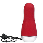 Минивибратор красный Discretion (8 см , красный) (Цвет: красный, серебряный)