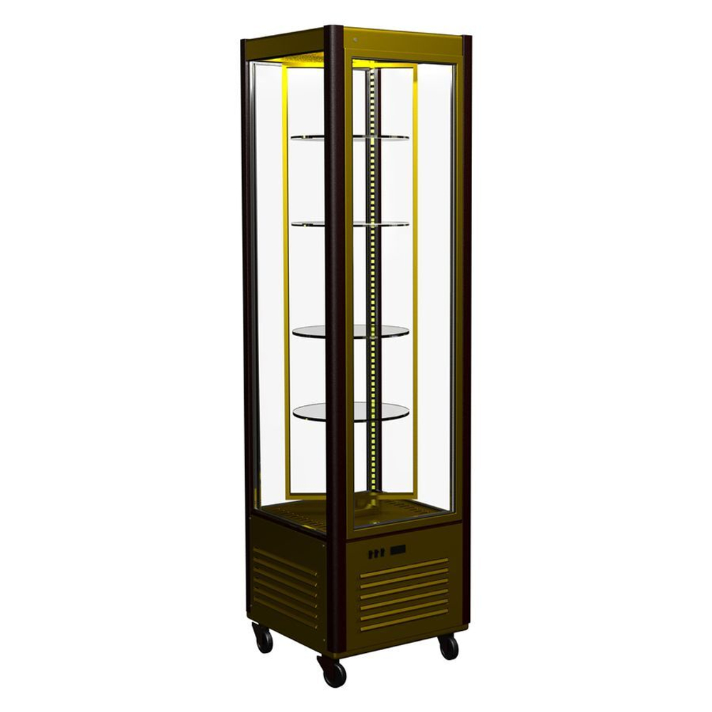 Витрина кондитерская Полюс D4 VM 400-1 (R400C Сarboma Люкс) (0109-0102 (коричнево-золотой))