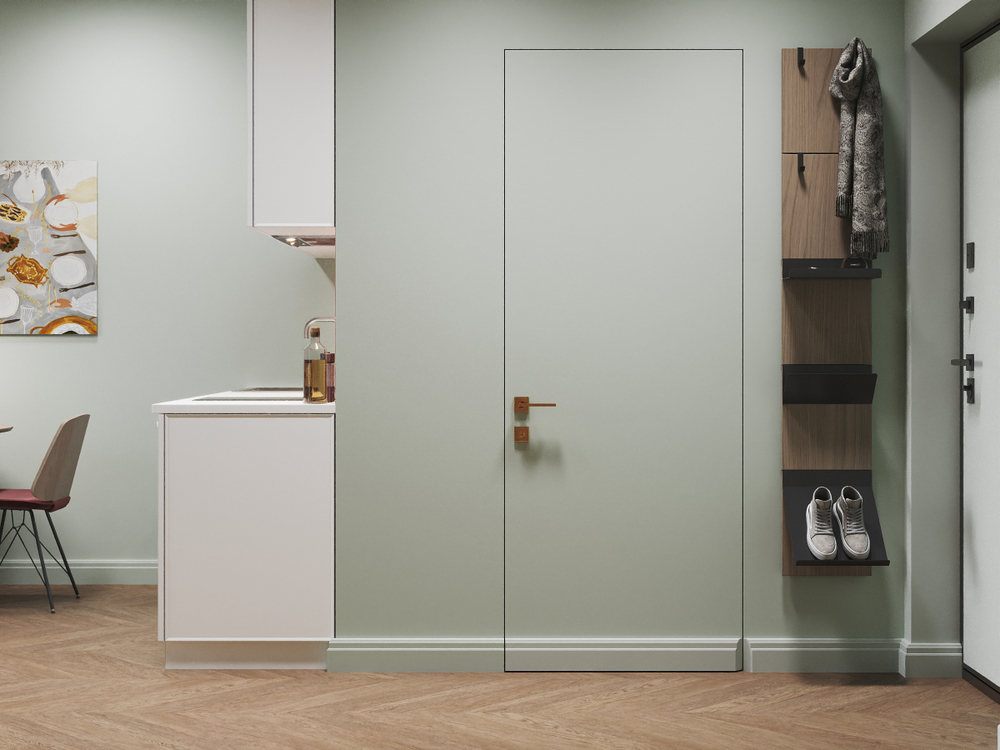 Вешалка Stripe L (натуральный дуб, черный)