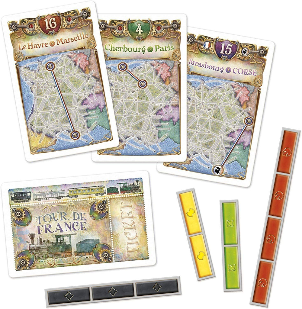 Дополнение (новые игровые поля) для настольной игры Days of Wonder Ticket to Ride - Map Collection 6: France and Old West - на английском языке