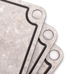 Набор разделочных досок на подставке 3шт ComposeEat Elegance белый камень