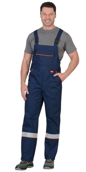 Костюм "Сириус-Мастер" полукомбинезон (синий/оранжевый)