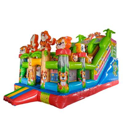 Коммерческий надувной батут «Тигриная страна 3», 8*4*5 м