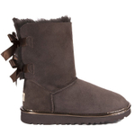 Угги Bailey Bow II Metallic Chocolate