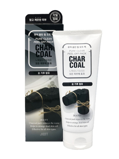 Маска-пленка для лица с древесным углем Jigott 180 мл