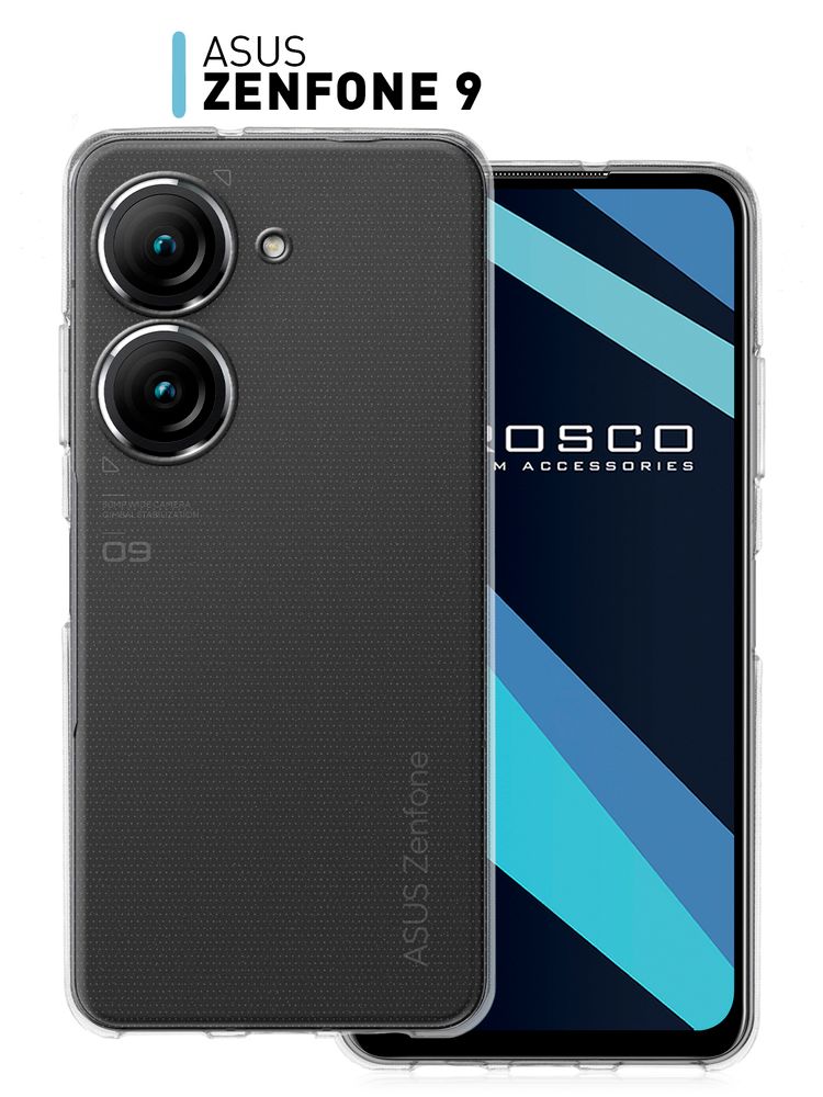 Чехол ROSCO для ASUS ZenFone 9 (арт. AS-ZF9-TPU-01-TRANSPARENT )