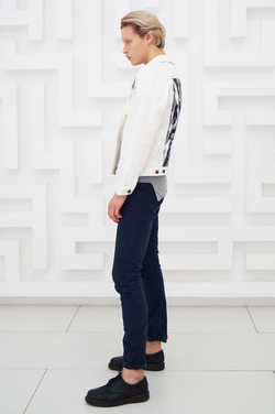 LIGVIANNI Джинсовая куртка Denim Jacket Black-White