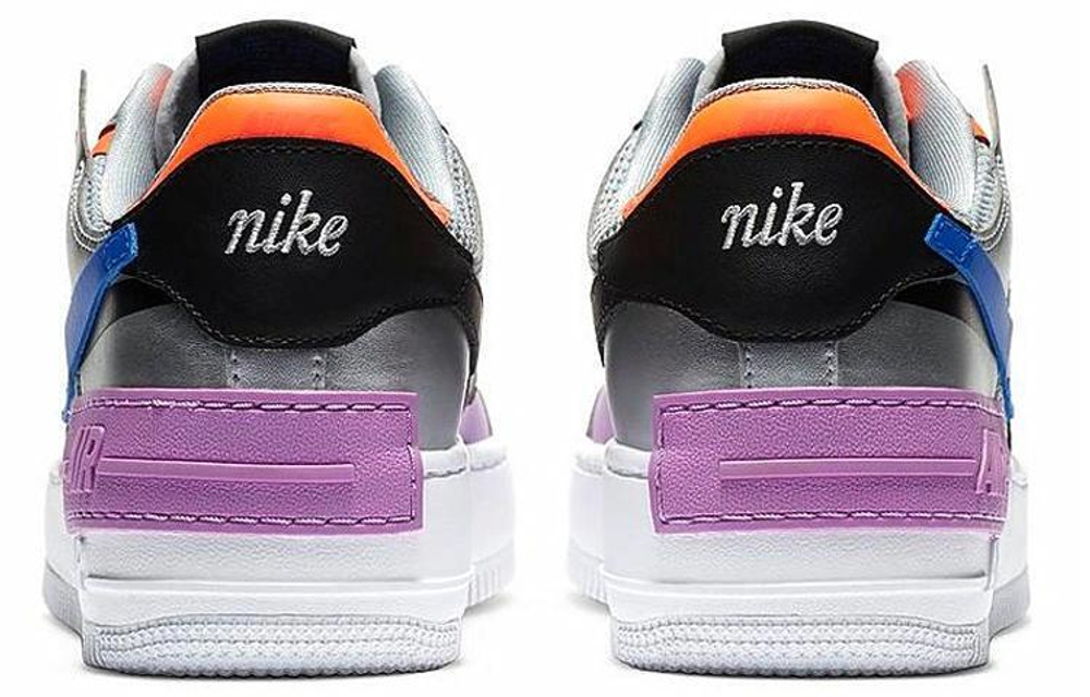 Кроссовки Nike Air Force 1 Shadow Metallic Silver (Женская размерная сетка)