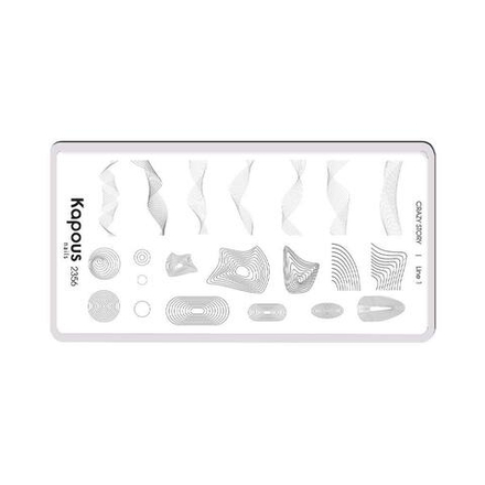 4 Kapous Professional Nails Пластина для стемпинга, Line 1  ,