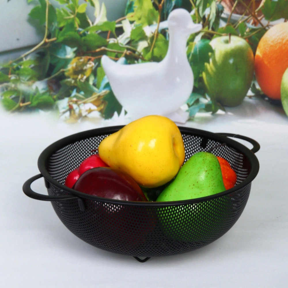 Дуршлаг металлический «Black» 22см с ручками