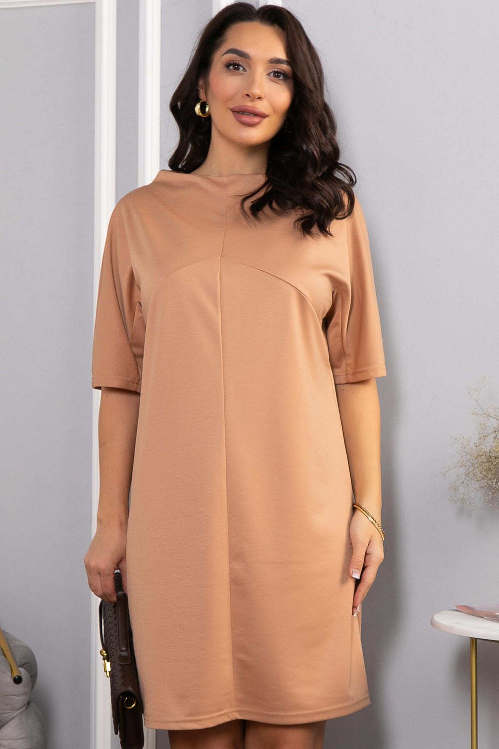 Платье трикотажное Ветта (бежевое) П14600-10М LT Collection